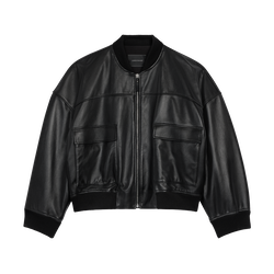 Jacket , Black - Leather