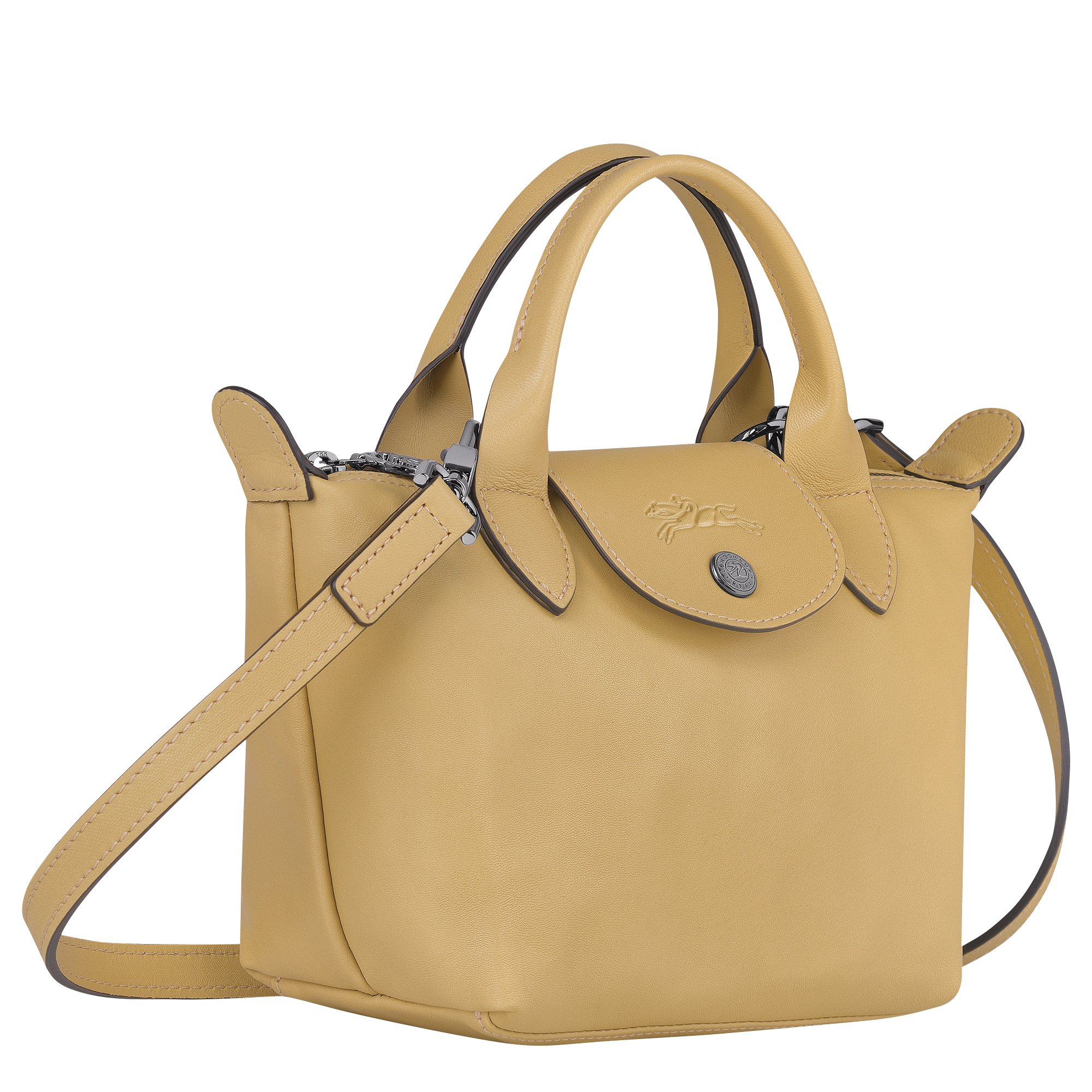 longchamp cuir taupe