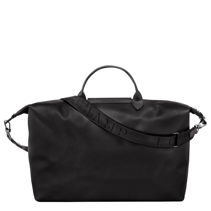 Sac de voyage L Le Pliage Xtra , Cuir - Noir  - Vue 4 de 6