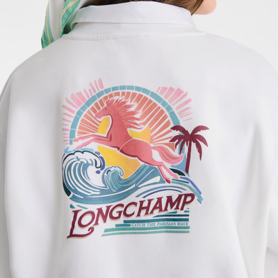 null Sweatshirt, Weiss