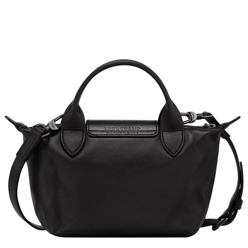 Borsa con manico XS Le Pliage Xtra , Pelle - Nero  - View 4 of  6