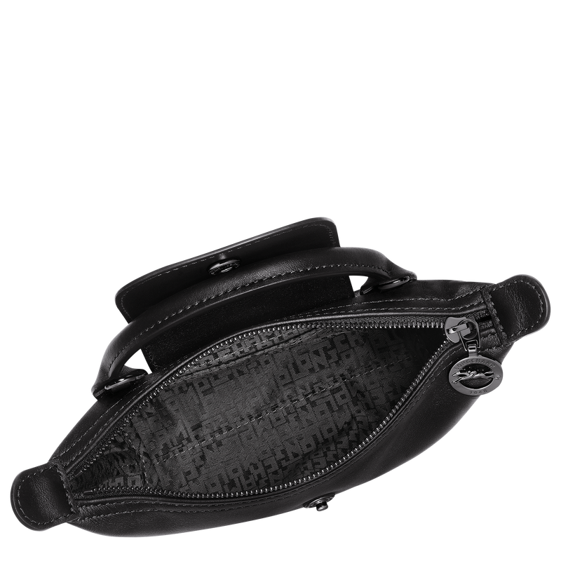 Le Pliage Xtra XS Pouch , Black - Leather  - View 4 of  5