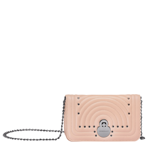 Wallet on chain, Antique Pink View 1 of Wallet on chain, Antique Pink, hi-res