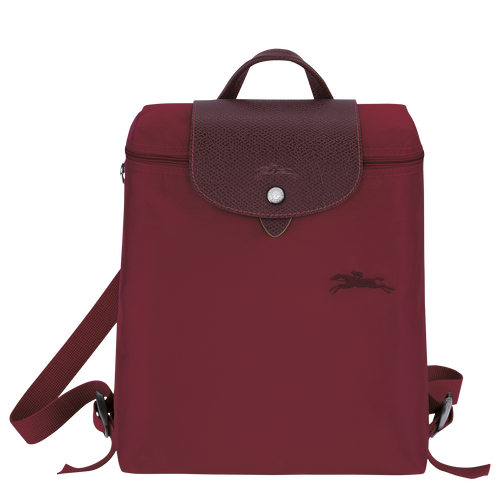 Le Pliage Green Backpack, Red