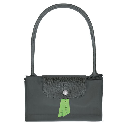 Le Pliage Green M Tote bag , Graphite - Recycled canvas - View 6 of  6