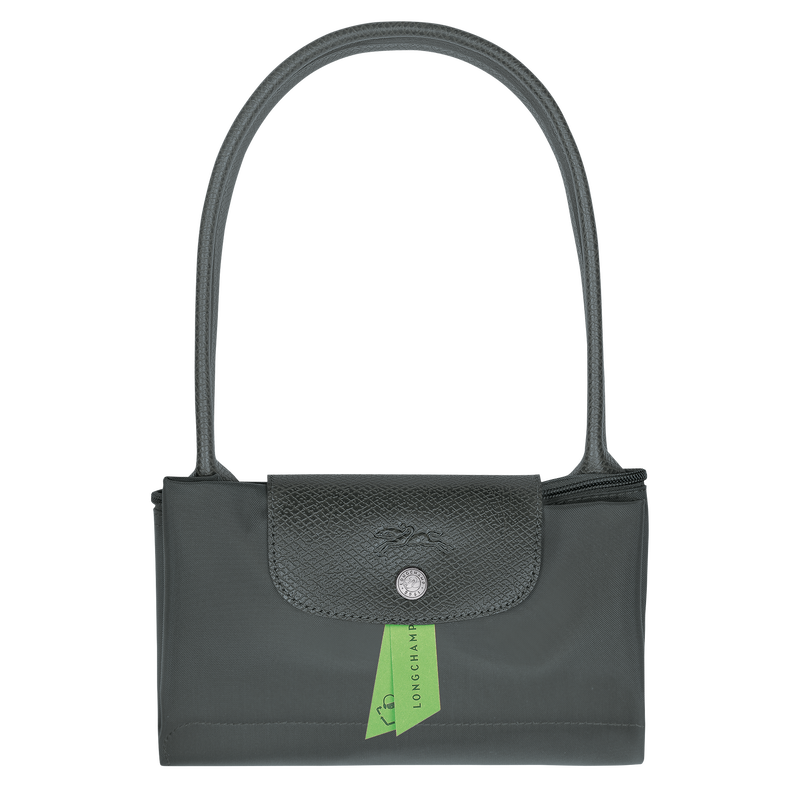 Le Pliage Green M Tote bag , Graphite - Recycled canvas  - View 5 of  5