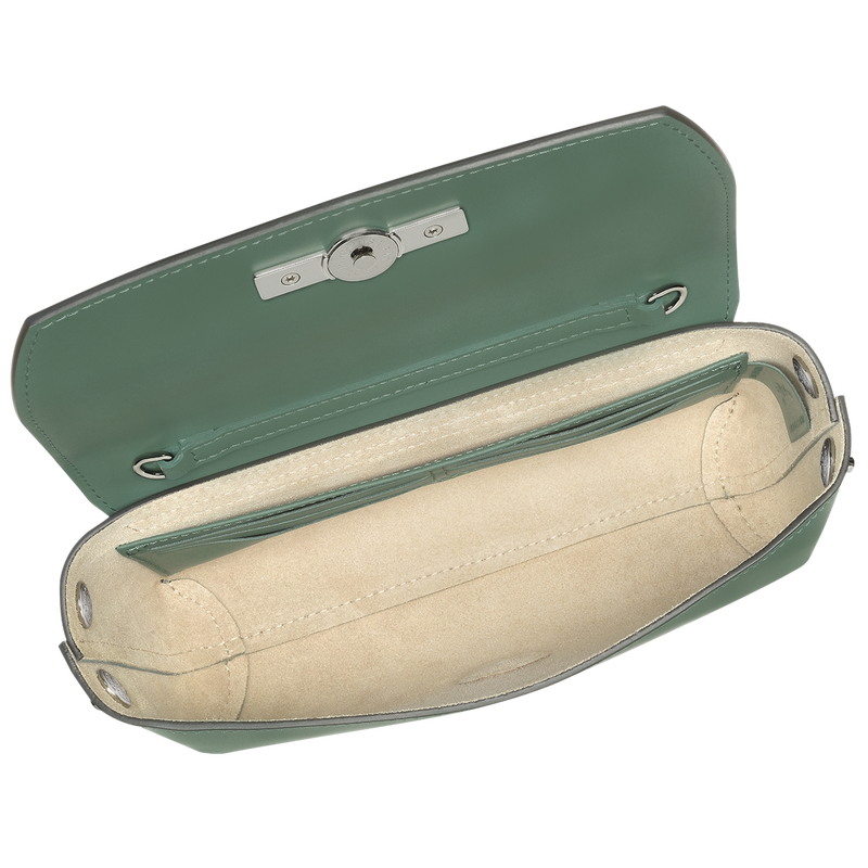 Le Roseau Clutch , Sage - Leather  - View 4 of  4