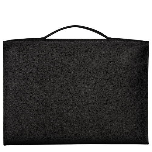Le Foulonné S Briefcase , Black - Leather - View 4 of  5