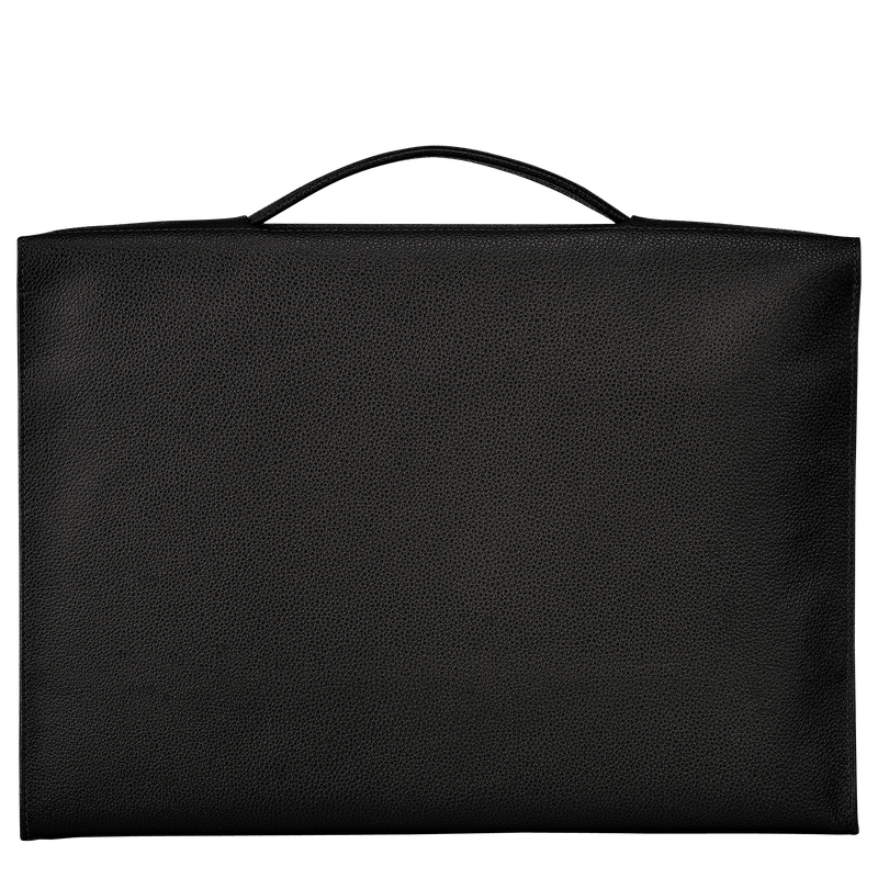 Le Foulonné S Briefcase , Black - Leather  - View 4 of  5