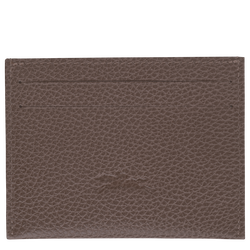 Le Foulonn&eacute; Card holder , Taupe - Leather
