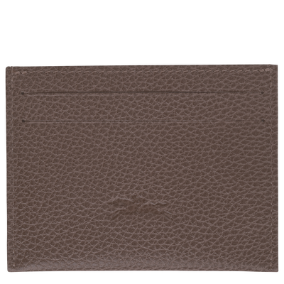 Le Foulonn&eacute; Card holder, Taupe