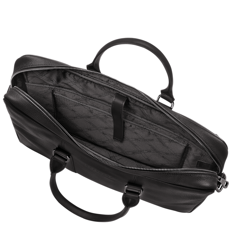 Aktentasche S Le Foulonn&eacute; , Leder - Schwarz  - Ansicht 5 von 5