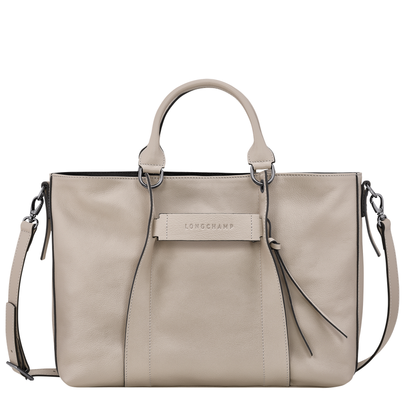 Longchamp 3D Tas met handgreep aan de bovenkant L , Klei - Leder  - Weergave 1 van  5