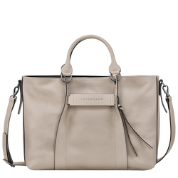 Handtasche L Longchamp 3D , Leder - Tonerde