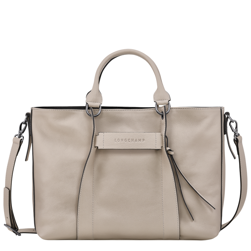 Longchamp 3D Tas met handgreep aan de bovenkant L , Klei - Leder  - Weergave 1 van  5