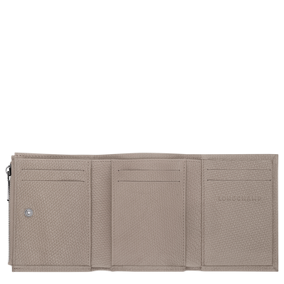 Le Roseau Brieftasche im Kompaktformat, Hellgrau