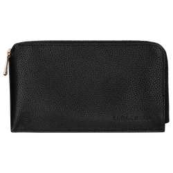 Le Foulonné Pouch , Black - Leather