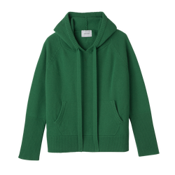 Jersey con capucha , Punto - Verde