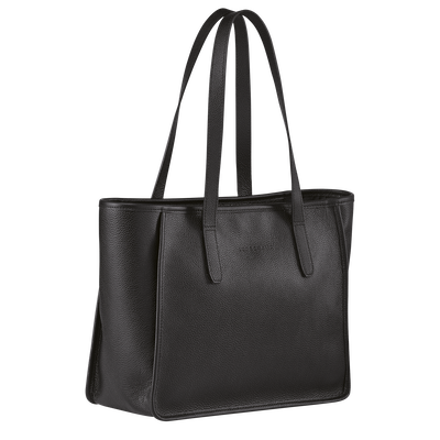 Le Foulonné Tote bag L, Black