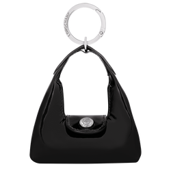 Le Pliage Xtra Key ring , Black - Leather