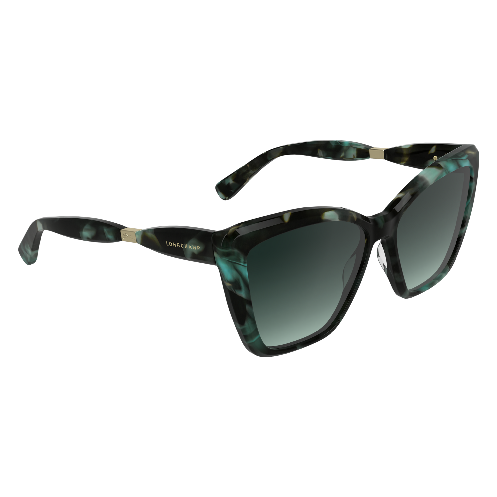 null Lunettes de soleil, Ecaille p&eacute;trole