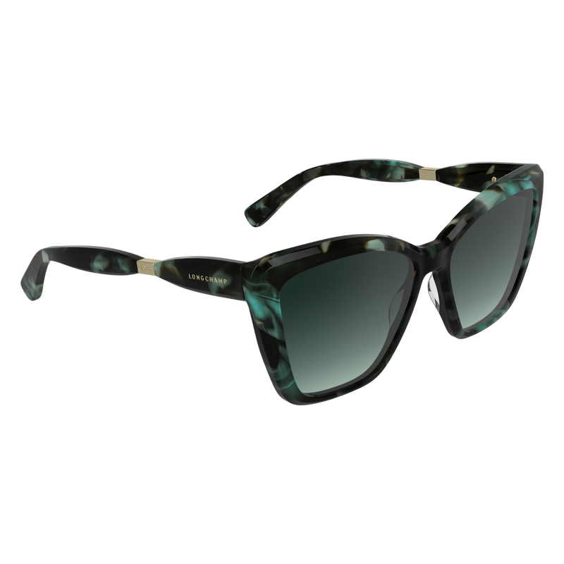 Lunettes de soleil , Ac&eacute;tate - Ecaille p&eacute;trole  - Vue 2 de 2