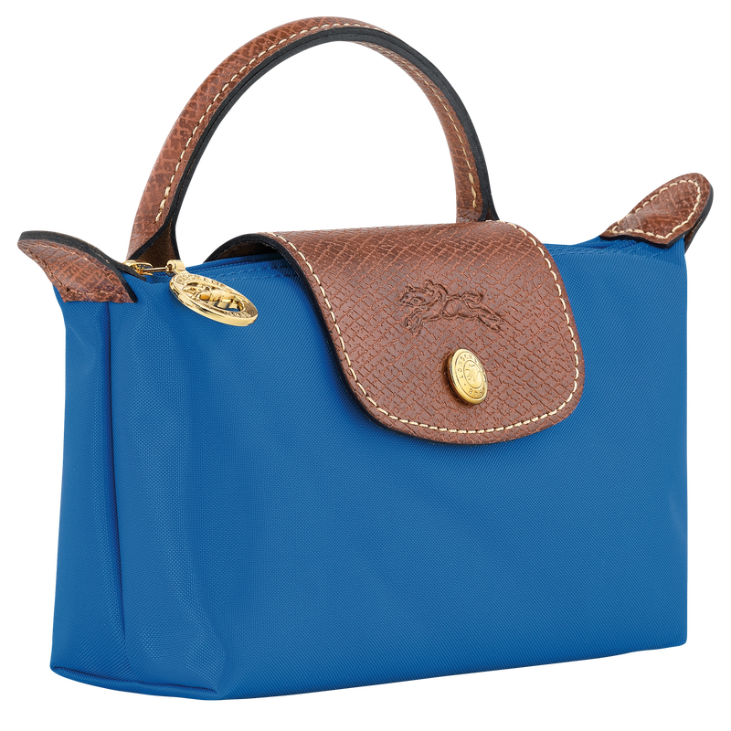 Le Pliage 原創系列 附提把的小袋子 , 鈷藍色 - 再生帆布  - 查看 3 5