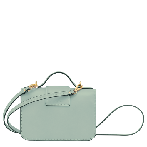 Box-Trot XS Crossbody bag , Green-gray - Leather - View 4 of  6