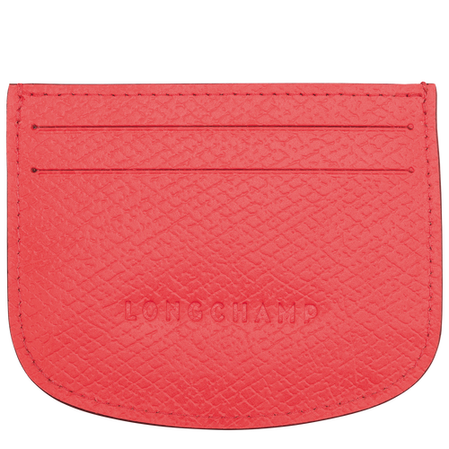 Épure Card holder , Strawberry - Leather - View 2 of  2