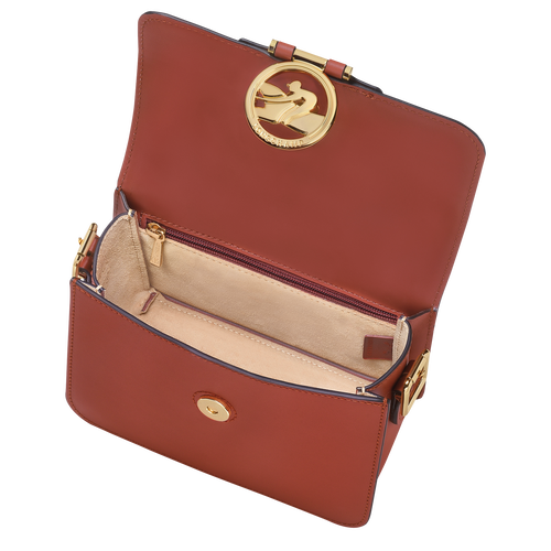 Box-Trot Crossbodytas S , Mahonie - Leder - Weergave 2 van  3