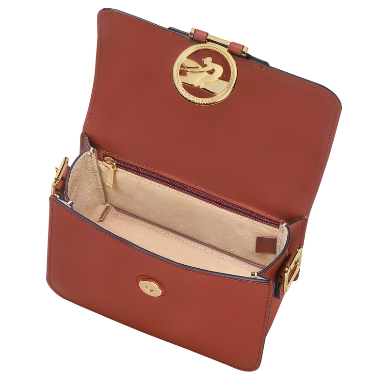 Box-Trot Crossbodytas S , Mahonie - Leder  - Weergave 2 van  3