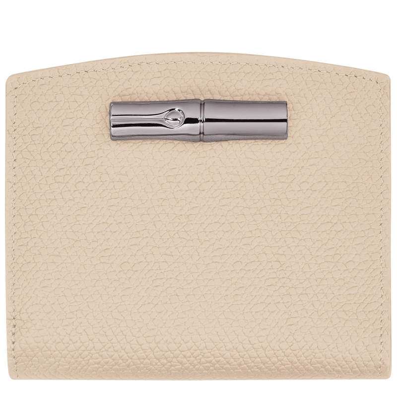 Brieftasche im Kompaktformat Roseau , Leder - Papier  - Ansicht 1 von 4