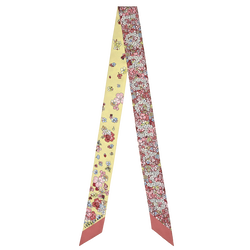 Frise Fleurie Headband , Strawberry - Silk
