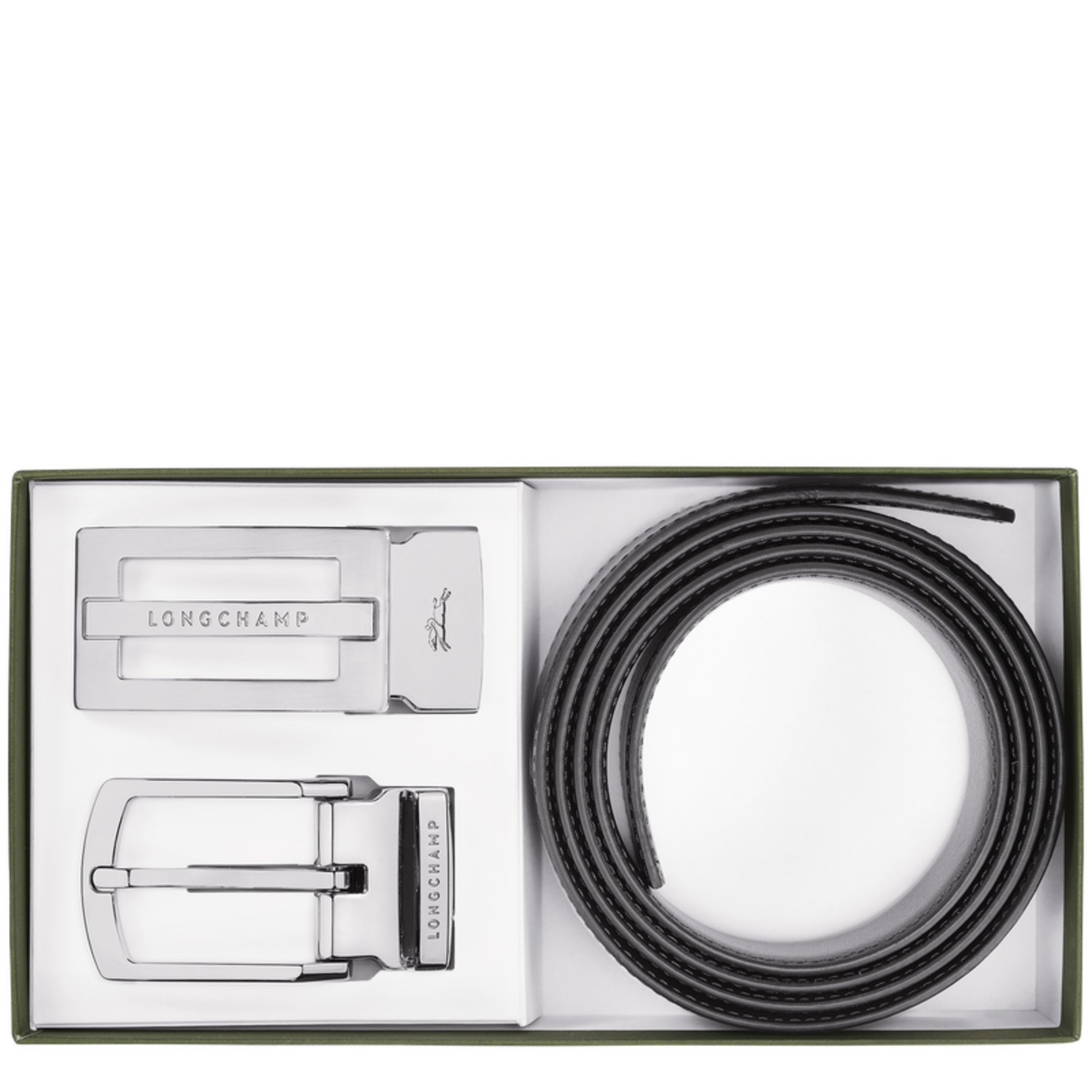 Delta Box Cinto para homem, Preto/Azul-marinho