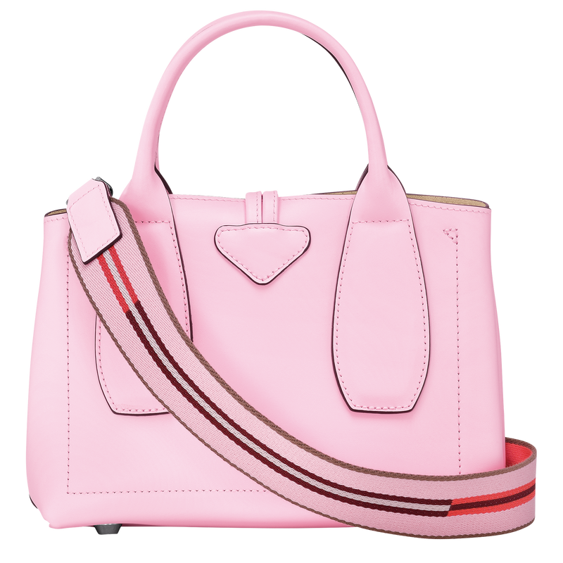 Longchamp Roseau Leather Tote in Pink