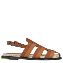 Shadow Sandals , Cognac - Leather