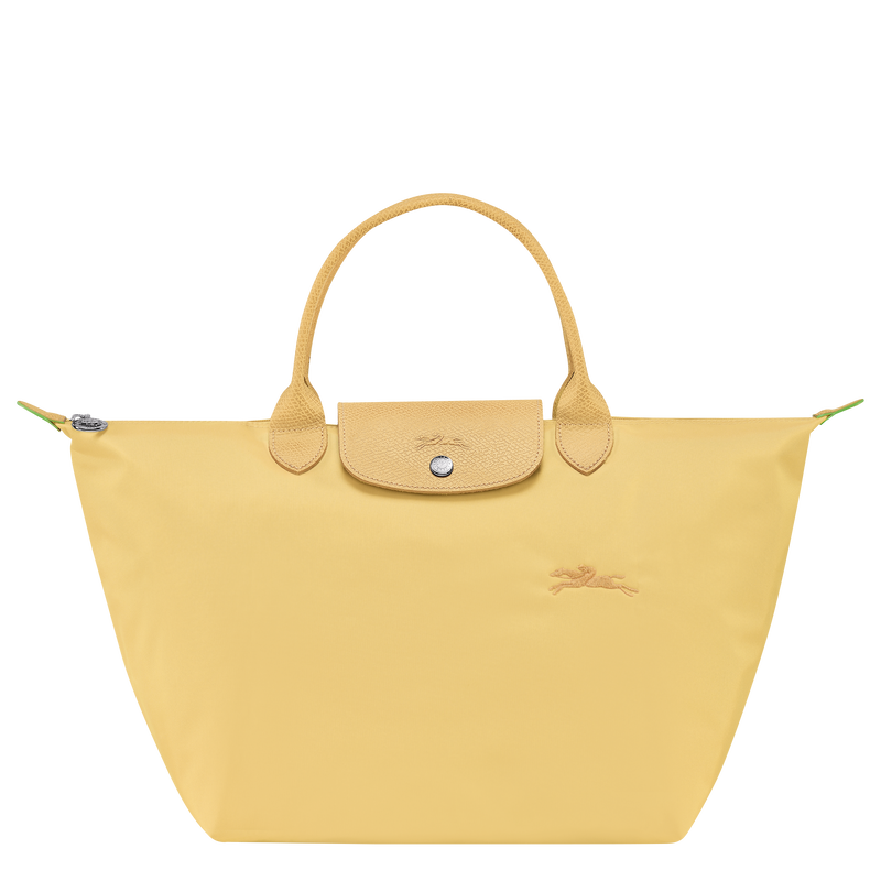 Handtasche M Le Pliage Green , Recyceltes Canvas - Weizengelb  - Ansicht 1 von 5