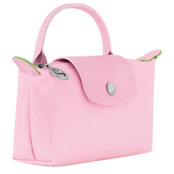 Le Pliage Green Pouch with handle, Pink