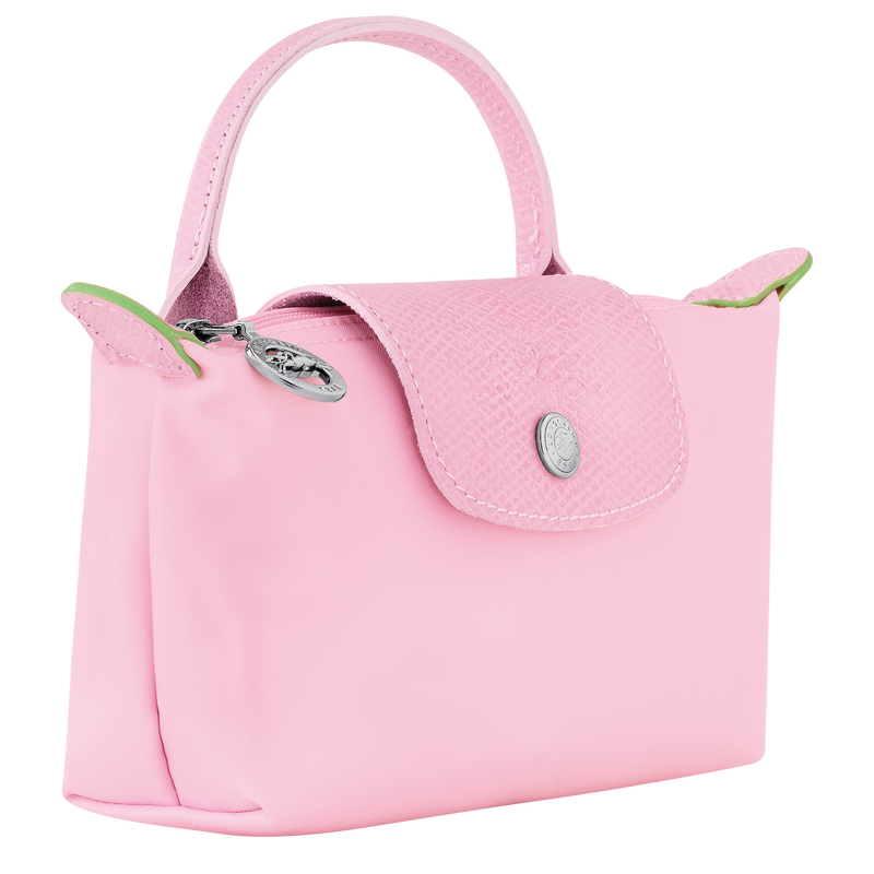Pouch with handle Le Pliage Green Petal Pink (34175919P72