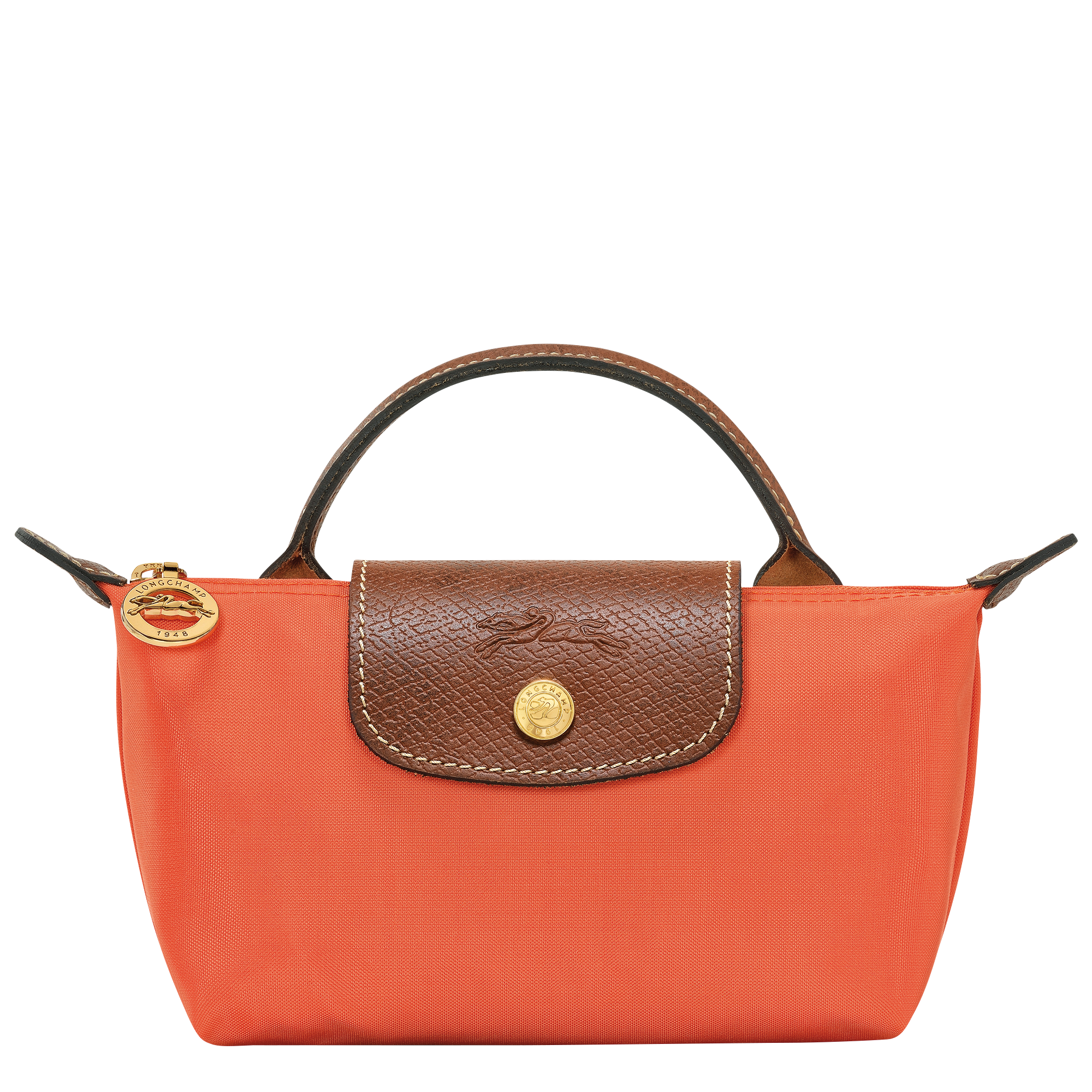 Le Pliage 原創系列 附提把的小袋子, 橙色