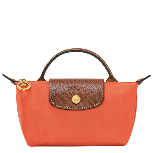 Le Pliage Original Pouch with handle , Orange - Recycled canvas - View 1 of 6