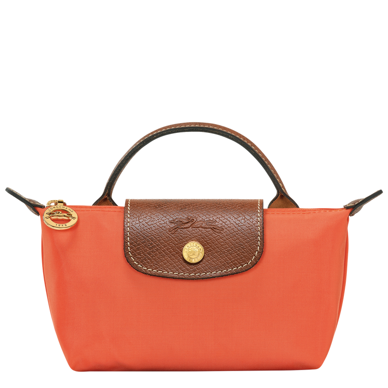Le Pliage Original Pouch with handle , Orange - Recycled canvas  - View 1 of 6