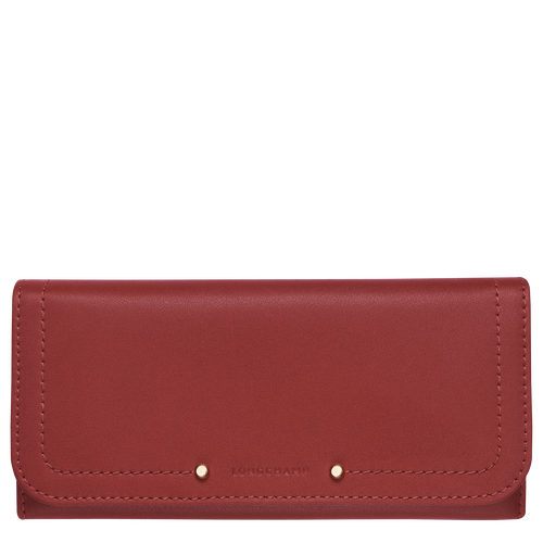Continental wallet, Vermilion View 1 of Continental wallet, Vermilion, hi-res