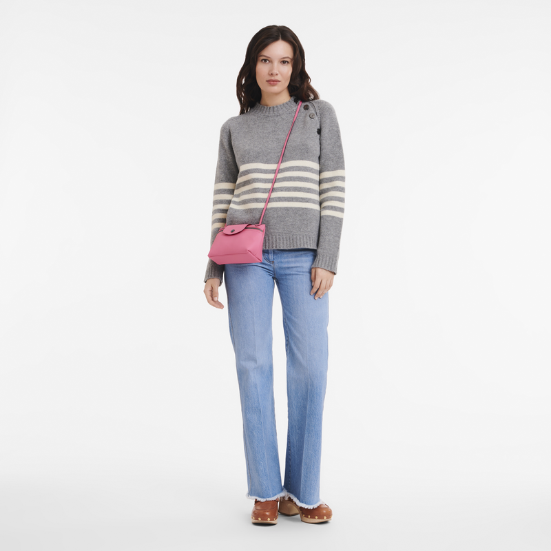 Le Pliage Xtra XS Crossbody bag , Pink - Leather  - View 2 of  5