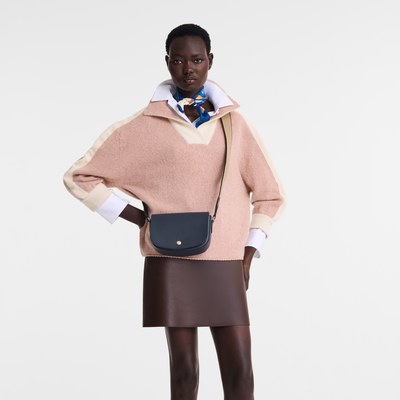 Épure Bolso bandolera S , Cuero - Azul Marino