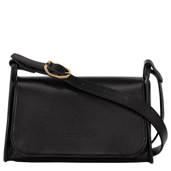Le Foulonné M Crossbody bag , Black - Leather