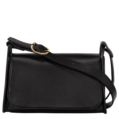Sac bandoulière M Le Foulonné , Cuir - Noir