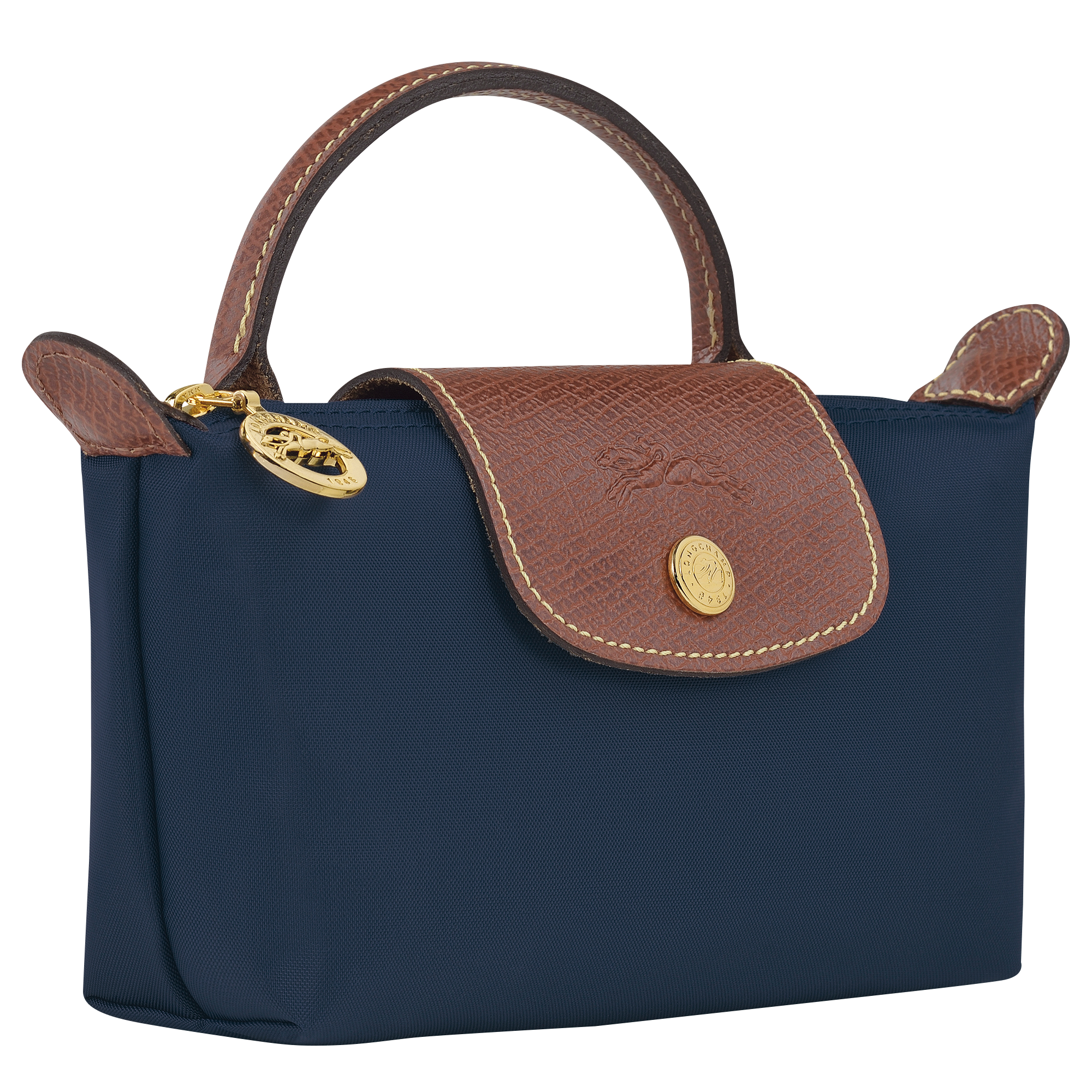 Le Pliage Original Bolso pequeño con asa, Azul Marino