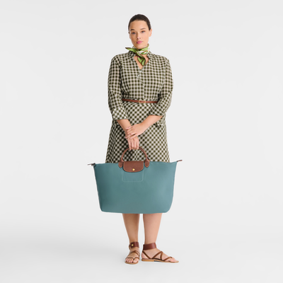 Le Pliage Original Bolsa de viaje L , Lona reciclada - Eucalipto