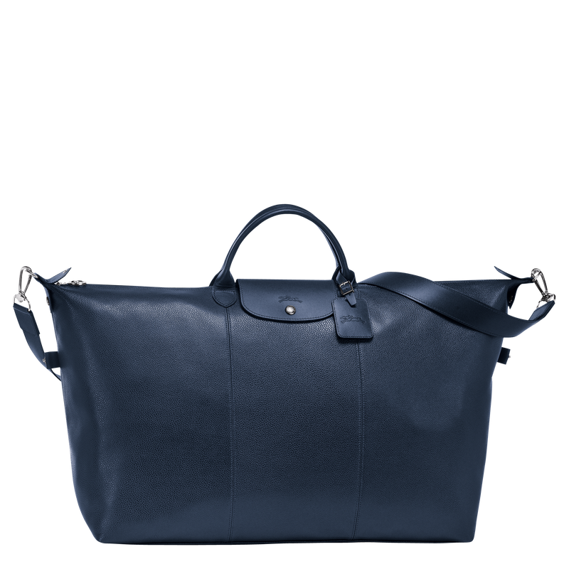 Le Foulonné S Travel bag , Navy - Leather  - View 1 of  4